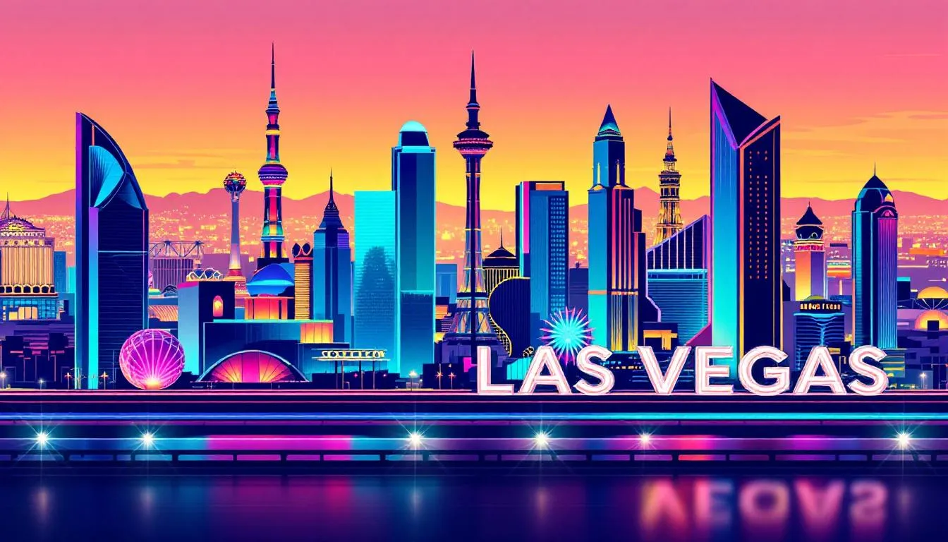 Las Vegas skyline showcasing its vibrant convention centers, a top choice for conferences.